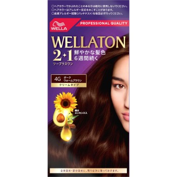 웰라톤 2+1 크림 4G 다크 웜 브라운 60g+60ml Wella AG