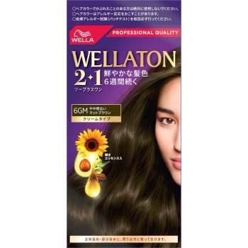 웰라톤 2+1 크림 6GM 약간 밝은 매트 브라운 60g+60ml