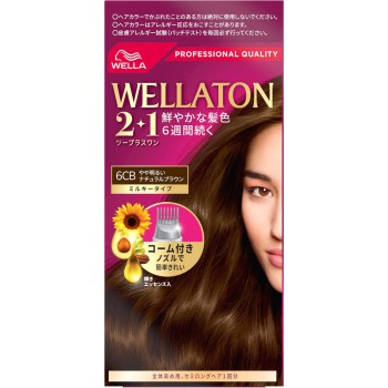 웰라톤 2+1 밀키 EX 약간 밝은 내추럴 브라운 60g+60ml