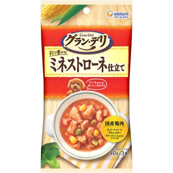 그랑 드리 파우치 미네스트로네 하지 120g 유니참 펫케어