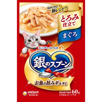 은수저 파우치 걸쭉한 참치 60g 유니참 펫케어