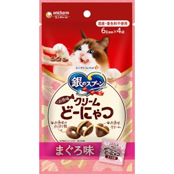 은수저 간식 생선 맛 크림 도넛 참치 맛 24g 유니참 펫케어