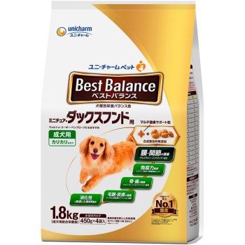 베스트 밸런스 바삭바삭 미니어처 닥스훈트용 1.8kg 유니참 펫케어