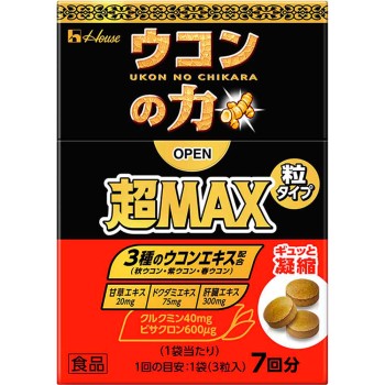 울금의 힘 초MAX 알갱이 타입 박스(7회분) 3정×7봉 하우스웰니스푸드