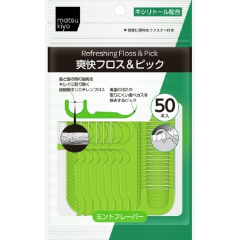 마츠키요 상쾌 플로스&픽 50본