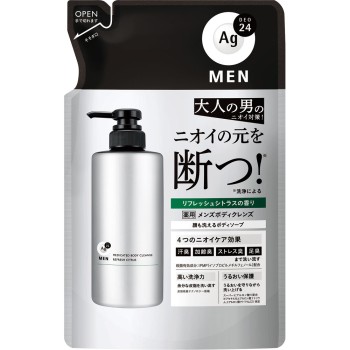 AG데오24맨 약용맨즈바디 클렌즈 리필 420ML 파인투데이