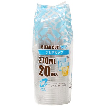 클리어컵 270ML 20개입 스트릭스디자인