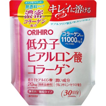저분자 히알루론산 콜라겐 봉지타입 180g 오리히로
