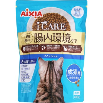 iCARE 캣 드라이 생선 맛 400g 아이시아