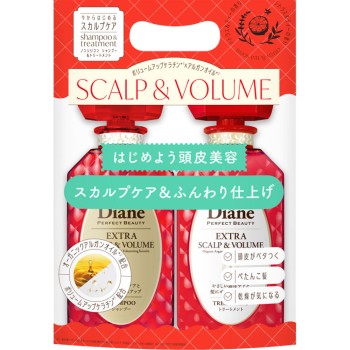 다이안 퍼펙트 뷰티 스칼프&볼륨 샴푸&트리트먼트 세트 450ml×2 네이처랩