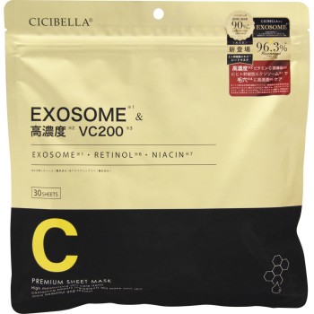 CICIBELLA시트마스크 EXOSOME×VC200 30매입 La Bella