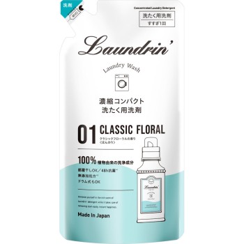 란도린 세제 클래식 플로럴 리필 360g 네이처랩