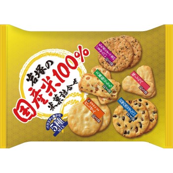 이와쓰카 국산 쌀 100% 쌀과자 모음 165g 이와쓰카제과