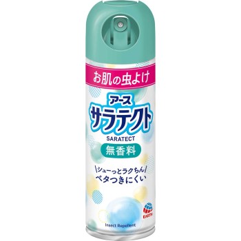 사라텍트 무향료 모기 방충 스프레이 아웃도어 캠프 공원 외출 해충대책 200ml 아스제약