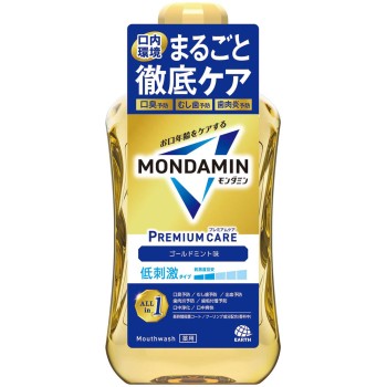 몬다민 프리미엄 케어 골드 민트 마우스워시 1000ml 아스제약