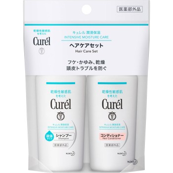큐렐 샴푸&컨디셔너 미니세트 90mL 카오