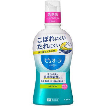 약용 퓨오라 구강 세정액 논알코올 420ml 카오