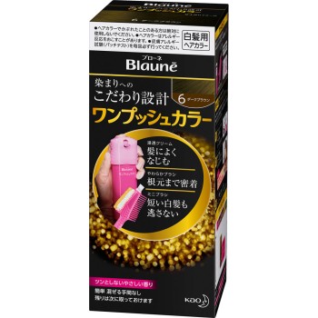 브로네 원푸시 컬러 6 다크 브라운 80g 카오
