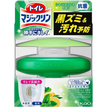 토이레 매직클린 흘려보내기만 해도 저절로 깨끗해지는 시트러스 민트 향 본체 80g 카오