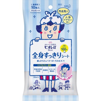 비오레u 전신상쾌시트 휴대용 10매 카오