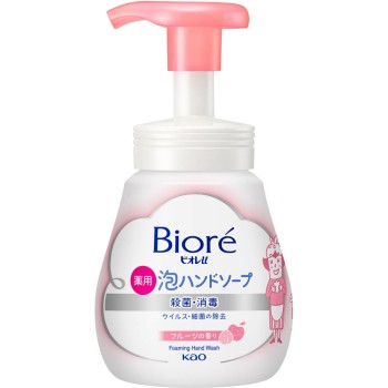 비오레u 거품 핸드소프 과일향 펌프 240ml 카오