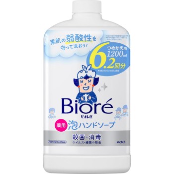 비오레U 거품 핸드소프 리필용 1200mL 카오