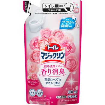 토이레 매직클린 소취·세정 스프레이 향기 소취 엘레강트 로즈 향 리필용 300ml 카오