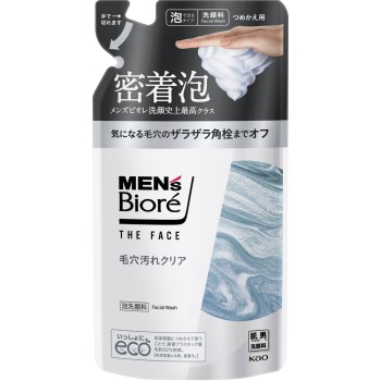 맨즈비오레 더 페이스 모공오염 클리어 리필 170mL 카오