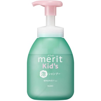 메릿 키즈 거품 나오는 샴푸 펌프 330ml 카오