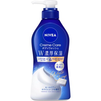 니베아 크림케어 바디워시 W진한보습 유러피안 화이트소프향 펌프 460ml 카오