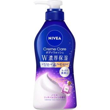 니베아 크림 케어 바디워시 W 진한 보습 파리 리치 파르팡향 펌프 460ml 카오