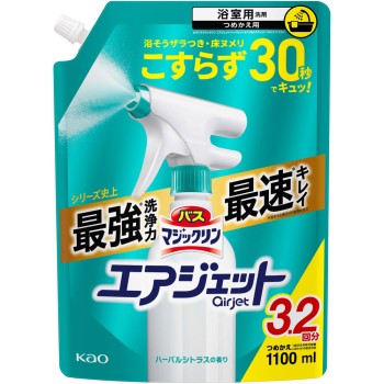 배스 매직클린 에어 제트 허벌 시트러스 향 리필용 1100ml 카오