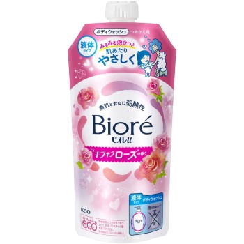 비오레 u 반짝반짝 로즈향 리필 320ml 카오
