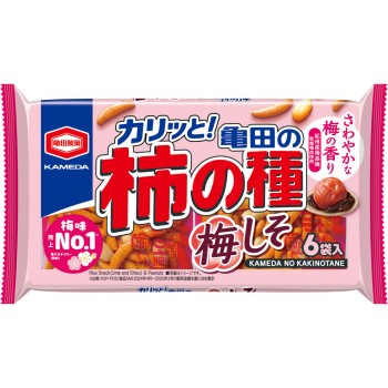 카메다의 시즈마이시 매실 시소 6봉지 164g