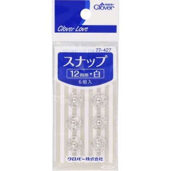 클로버러브 스냅 12mm 화이트 클로버