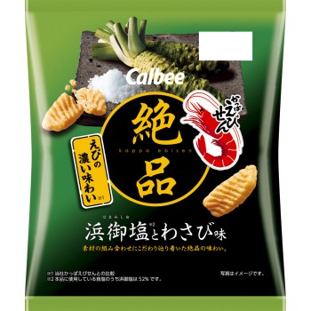 절품 캇파 새우전병 하마 고시오와 와사비맛 50g