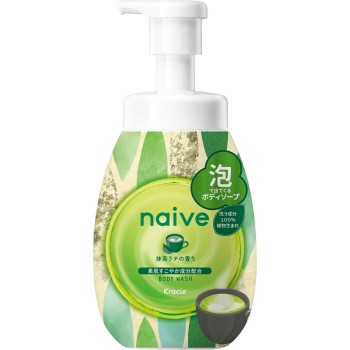 나이브 거품 바디소프(말차라떼 향) 펌프 600mL 크라시에홈프로덕츠