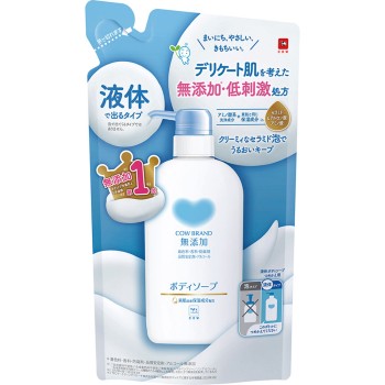 카우 브랜드 무첨가 바디소프 리필용 380ml 우유비누공진사