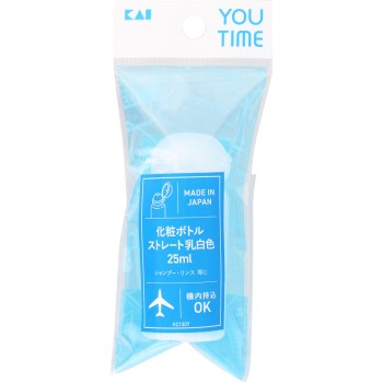 화장보틀 스트레이트 유액화이트색 25ml 카이