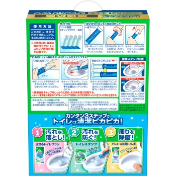 스크러빙 버블 토일렛 스탬프 최강 항균 샤인 민트 교체 38g×4 존슨