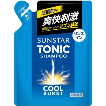썬스타 토닉 샴푸 COOL BURST 린스인 리필용 340ml 썬스타