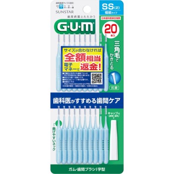 G.U.M 검·치간 I자형 SS 20개입 썬스타