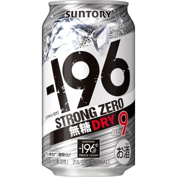 -196 스트롱 제로 무가당 드라이 350ml×6 산토리