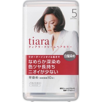 티아라 크림 헤어컬러 자연스러운 밤색 40ml 시세이도