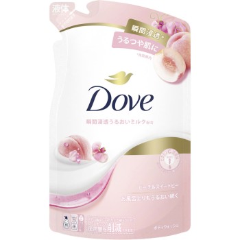 도브 바디워시 피치&스위트 피 리필 330g 유니레버 재팬