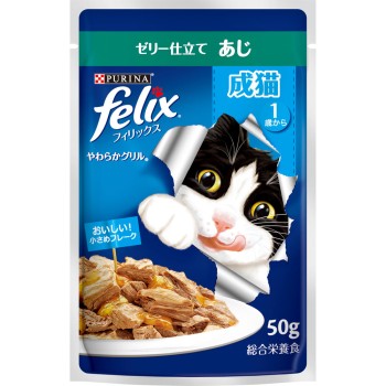 필릭스 파우치 부드러운 그릴 성묘 고등어 50g 네슬레재팬