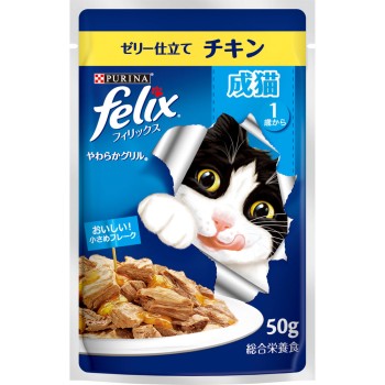 펠릭스 파우치 부드러운 그릴 성묘 치킨 50g 네슬레 재팬