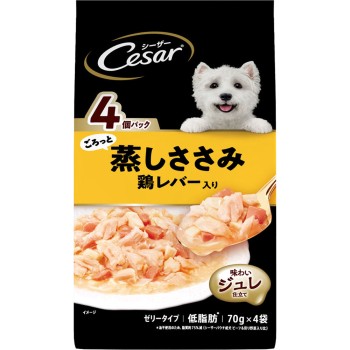 시저 찐닭가슴살 닭간 70g×4 마스재팬리미티드