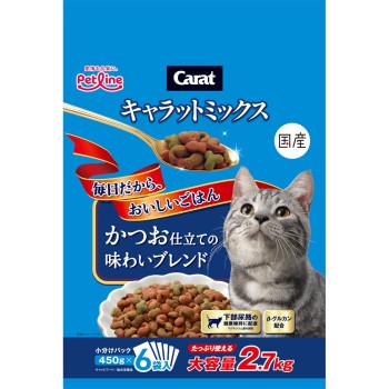 캐럿믹스 가다랑어 완성 맛 블렌드 2.7kg 펫라인(구 닛신펫푸드)
