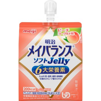 메이지 메이 밸런스 소프트 젤리 복숭아 요구르트맛 125ml 메이지